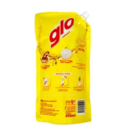 GLO Dishwash Lemon Refill 850ML