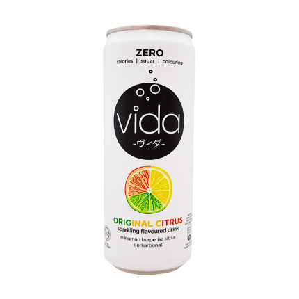 VIDA Zero Original Citrus Sparkling Drink 325ml